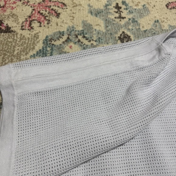 J McLaughlin Asha Poncho Knit Coastal Lilac Boho Chic Cottage Core NWT $148 OS - Picture 3 of 6